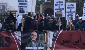 Australien: Kundgebung zur Unterstützung des Ingenieurs Ismail alWahwah, der durch das jordanische Regime inhaftiert wurde.