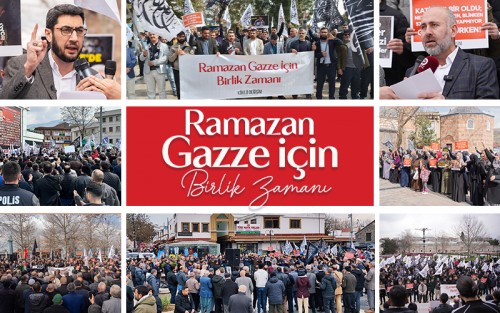 Türkiye: 16 İl ve 20 Merkezde Basın Açıklaması ve Dua: Ramazan Gazze İçin Birlik Zamanı