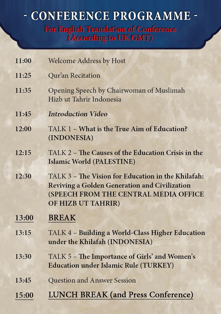 WS Khilafah Conf Program Flyer EN Page 2