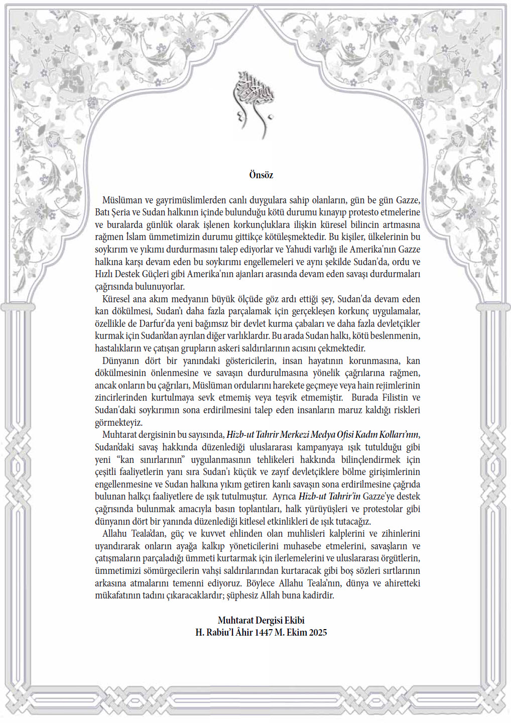 Muhtarat SAYI 54 onsoz